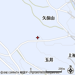 福島県大玉村（安達郡）玉井（上袖窪）周辺の地図