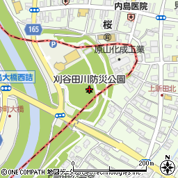 刈谷田川防災公園周辺の地図