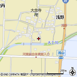 福島県会津若松市河東町浅山浅野179周辺の地図