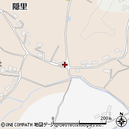 福島県二本松市隠里237周辺の地図