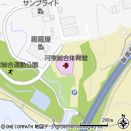 会津若松市河東総合体育館周辺の地図