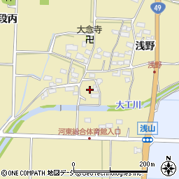 福島県会津若松市河東町浅山浅野177周辺の地図