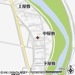 福島県耶麻郡猪苗代町西舘中屋敷周辺の地図