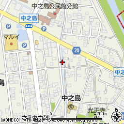 新潟県長岡市中之島周辺の地図