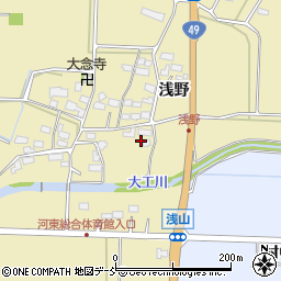 福島県会津若松市河東町浅山浅野191周辺の地図