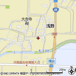 福島県会津若松市河東町浅山浅野190周辺の地図