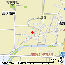 福島県会津若松市河東町浅山浅野145周辺の地図