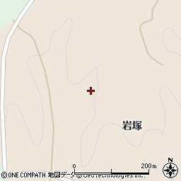 福島県二本松市成田岩塚周辺の地図