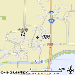 福島県会津若松市河東町浅山浅野199周辺の地図
