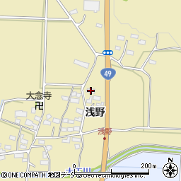 福島県会津若松市河東町浅山浅野213周辺の地図