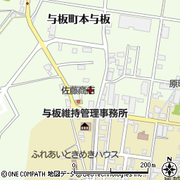 新潟県建設業協会与板支部周辺の地図
