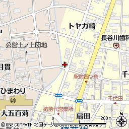 猪苗代駅前郵便局周辺の地図