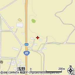 福島県会津若松市河東町浅山浅野281周辺の地図