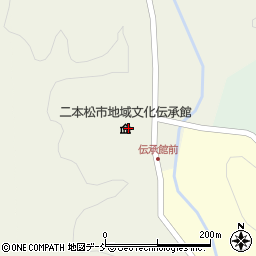 二本松市　地域文化伝承館周辺の地図