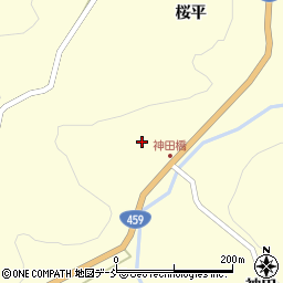 福島県二本松市田沢（椀名久）周辺の地図