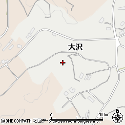 福島県二本松市大沢周辺の地図