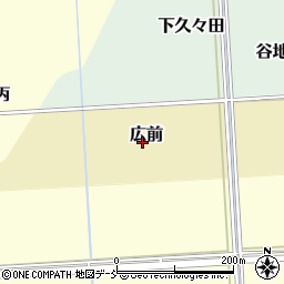 福島県猪苗代町（耶麻郡）広前周辺の地図
