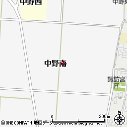 新潟県長岡市中野南周辺の地図
