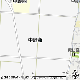 新潟県長岡市中野南周辺の地図