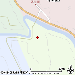 福島県二本松市東新殿不川田周辺の地図