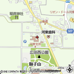 会津若松市河東支所周辺の地図
