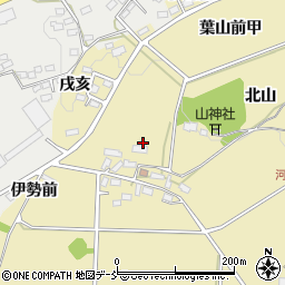 福島県会津若松市河東町浅山北山周辺の地図