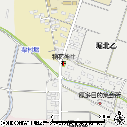 稲荷神社周辺の地図