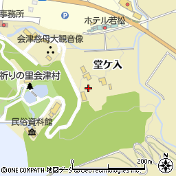 福島県会津若松市河東町浅山堂ケ入周辺の地図