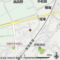 福島県会津若松市河東町広田堤己周辺の地図