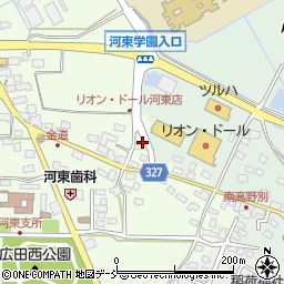 福島県会津若松市河東町郡山（七ツ段）周辺の地図