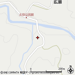 福島県二本松市上太田向広瀬周辺の地図