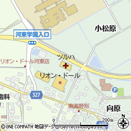 ツルハドラッグ会津河東店周辺の地図