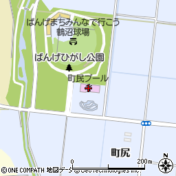 ばんげひがし公園町民プール周辺の地図