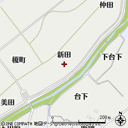福島県南相馬市小高区小屋木新田周辺の地図