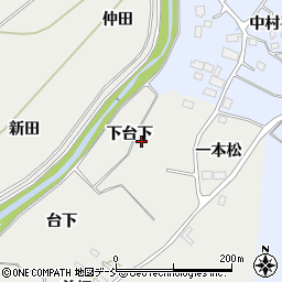 福島県南相馬市小高区小屋木下台下周辺の地図