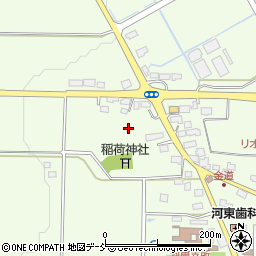 福島県会津若松市河東町郡山（金道）周辺の地図