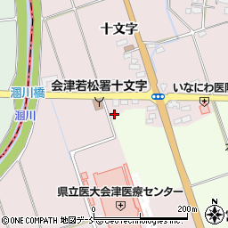 福島県会津若松市河東町谷沢十文字74周辺の地図