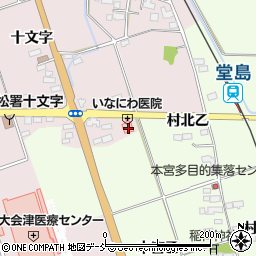 福島県会津若松市河東町谷沢十文字106周辺の地図