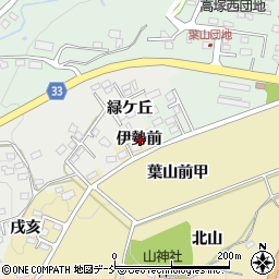 福島県会津若松市河東町浅山伊勢前周辺の地図