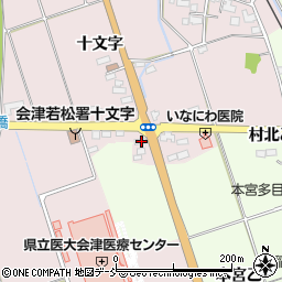 福島県会津若松市河東町谷沢十文字78周辺の地図
