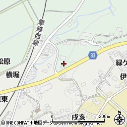 福島県会津若松市河東町南高野高塚山周辺の地図