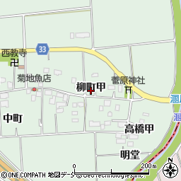 福島県湯川村（河沼郡）桜町周辺の地図