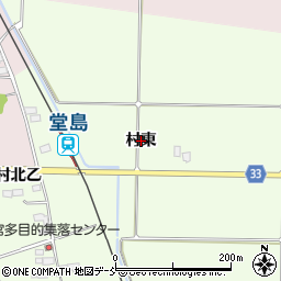 福島県会津若松市河東町郡山（村東）周辺の地図