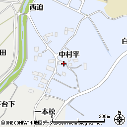 福島県南相馬市小高区吉名中村平78周辺の地図