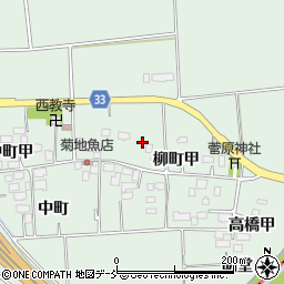 福島県湯川村（河沼郡）桜町（窪田）周辺の地図