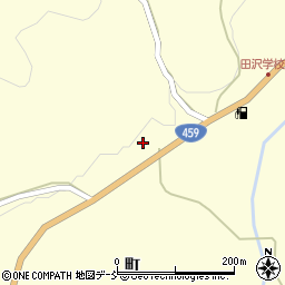福島県二本松市田沢町周辺の地図
