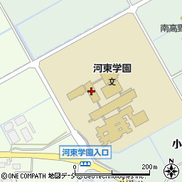 会津若松市立河東学園周辺の地図