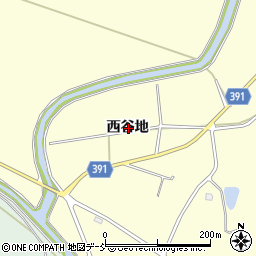 福島県南相馬市小高区村上西谷地周辺の地図