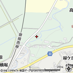 福島県会津若松市河東町南高野小松原22周辺の地図