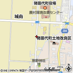 猪苗代町役場前周辺の地図
